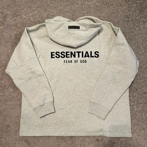 Essentials Fear of God relaxed hoodie light oatmeal (SS22)